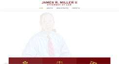 Desktop Screenshot of jamesrmiller2attorneyatlaw.com