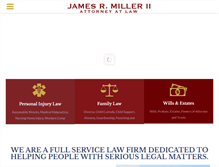 Tablet Screenshot of jamesrmiller2attorneyatlaw.com